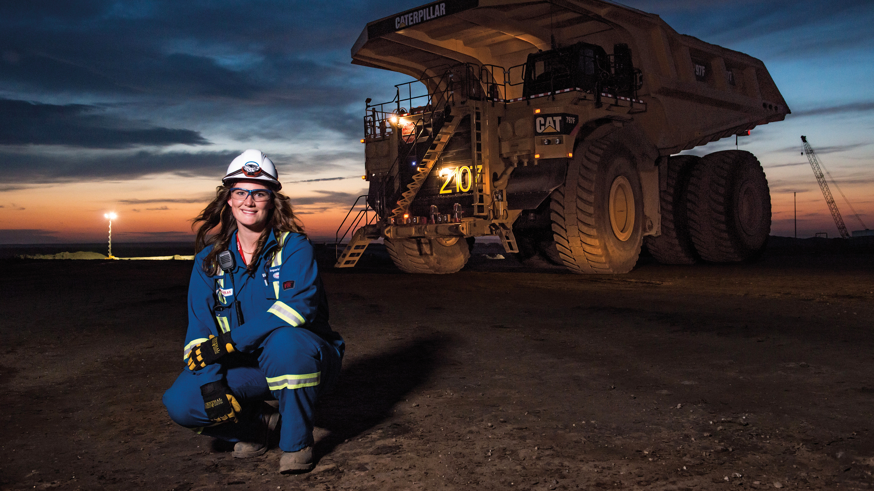 Image Photo — Jamie Alliban, heavy equipment operator at the he Kearl oil sands mining operation in Alberta