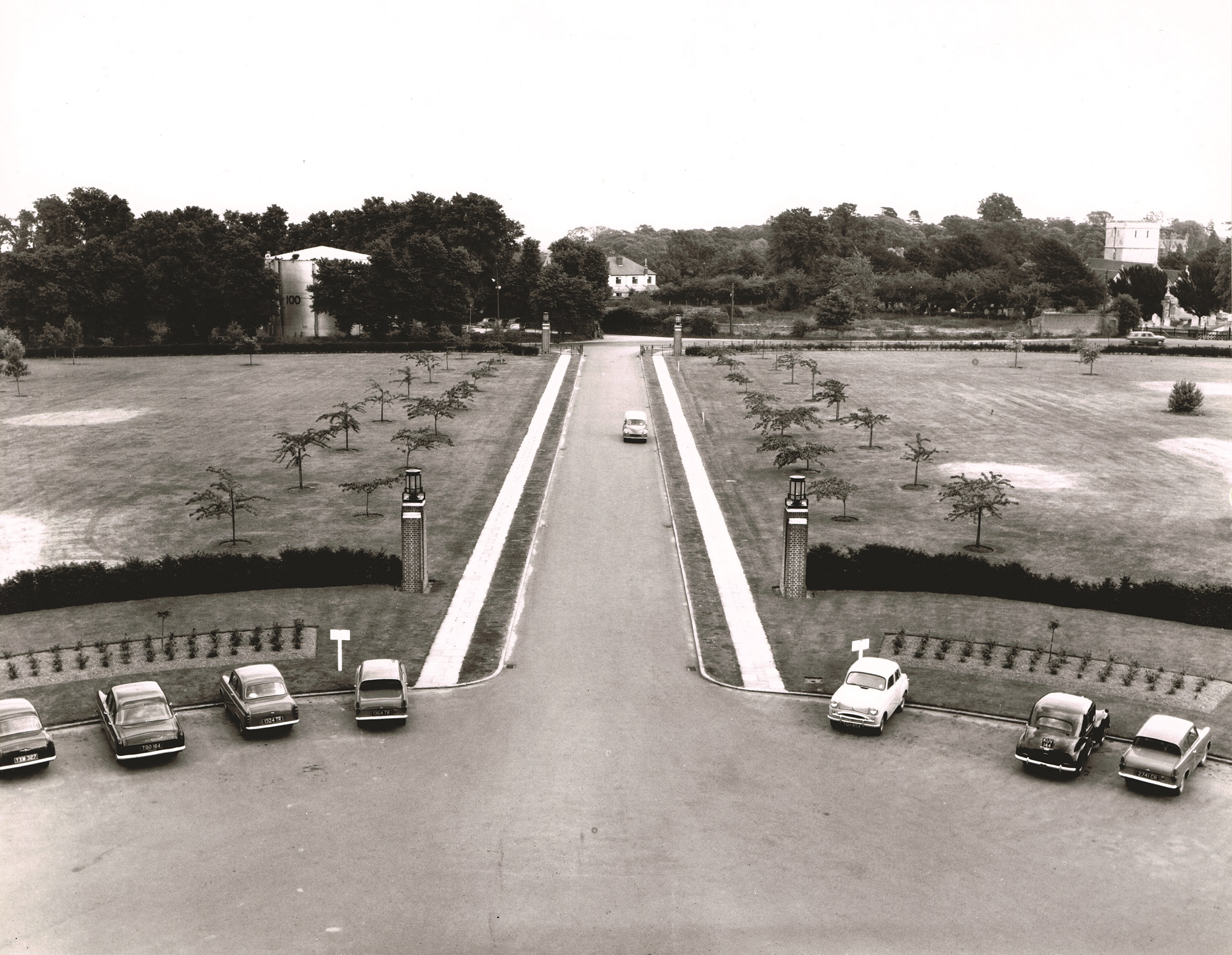 View from Admin Building, 1950s