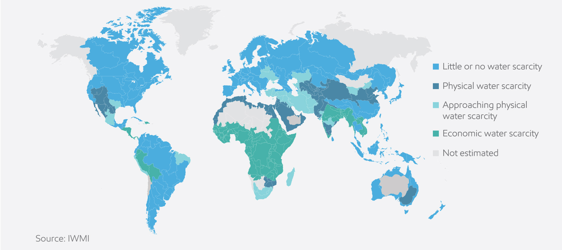 Image Physical economic water scarcity