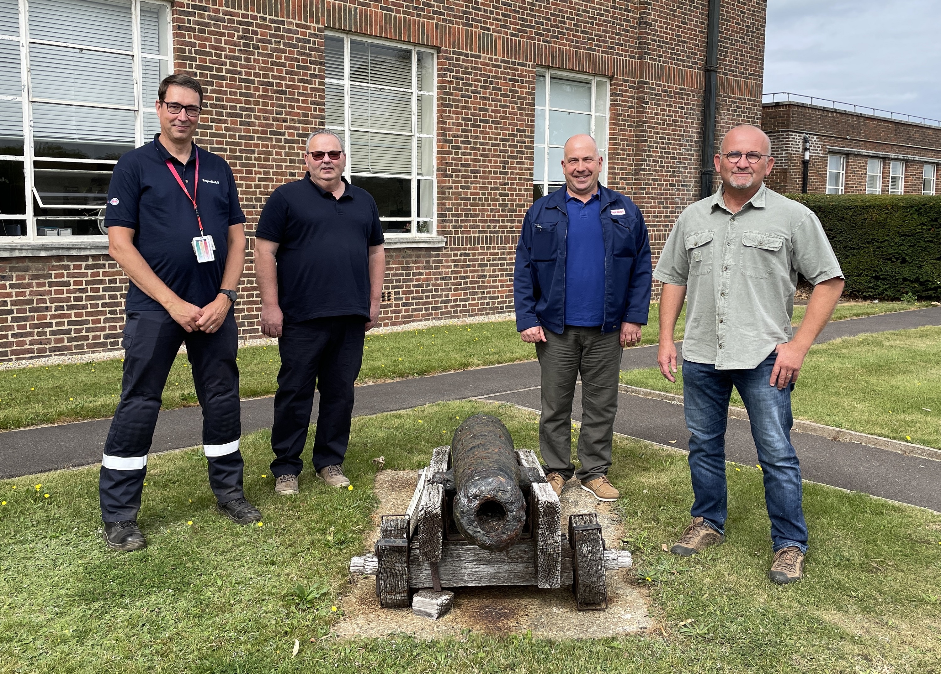 Four colleagues from Fawley who have achieved 40 years of service.