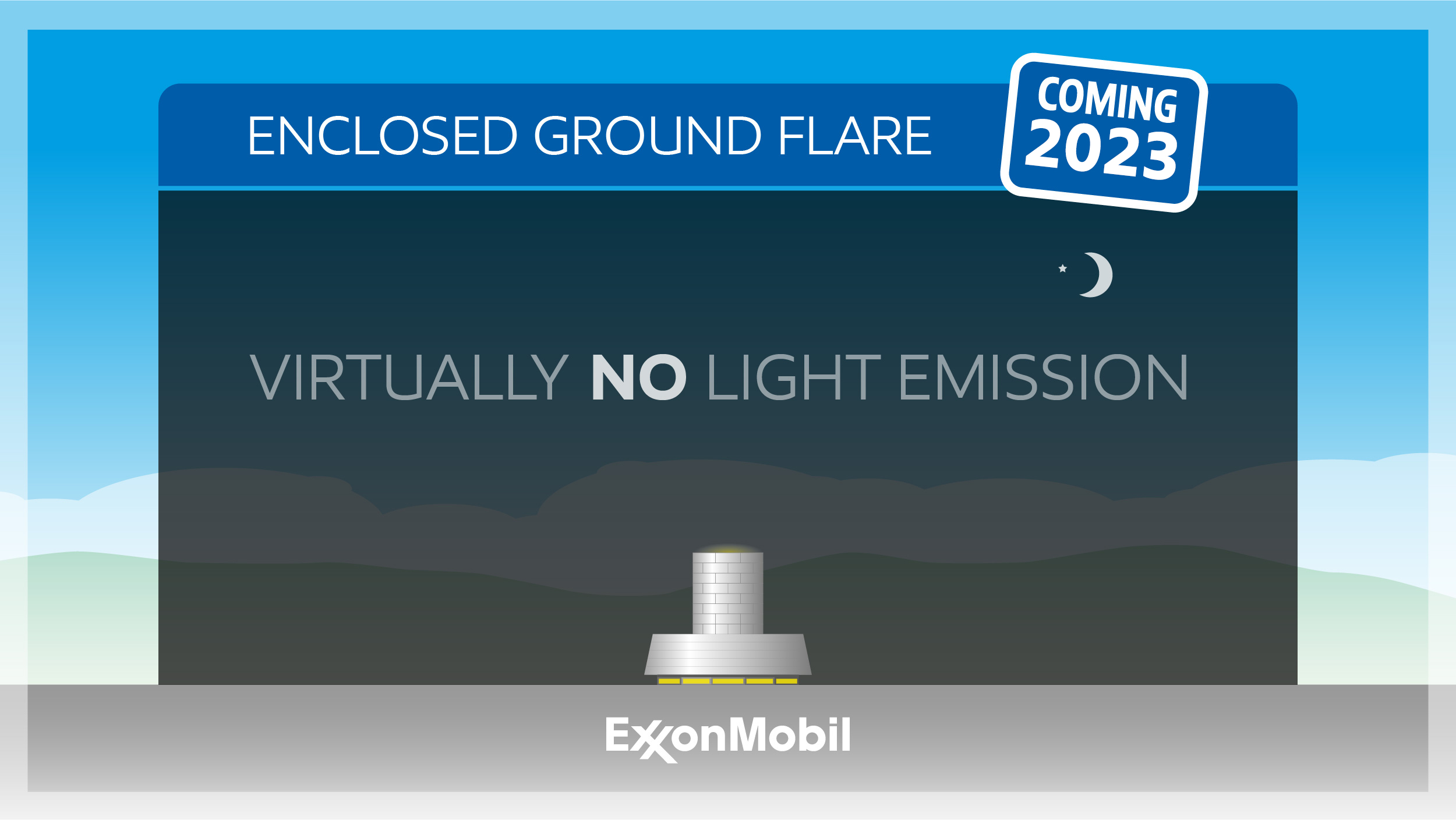 If we need to use our EGF it will be virtually invisible with little or no light emitted into a clear sky.