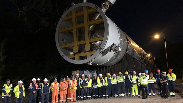 Image The 1,100 tonne Resid reactor arrived safely on site after months in storage, thanks to the focused planning and execution of the Fawley FAST project team and multiple project partners.