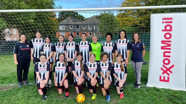 Image Our donation has provided the funds for a full smart new kit for each member of the 15-strong squad, together with matching kit for the coaches.