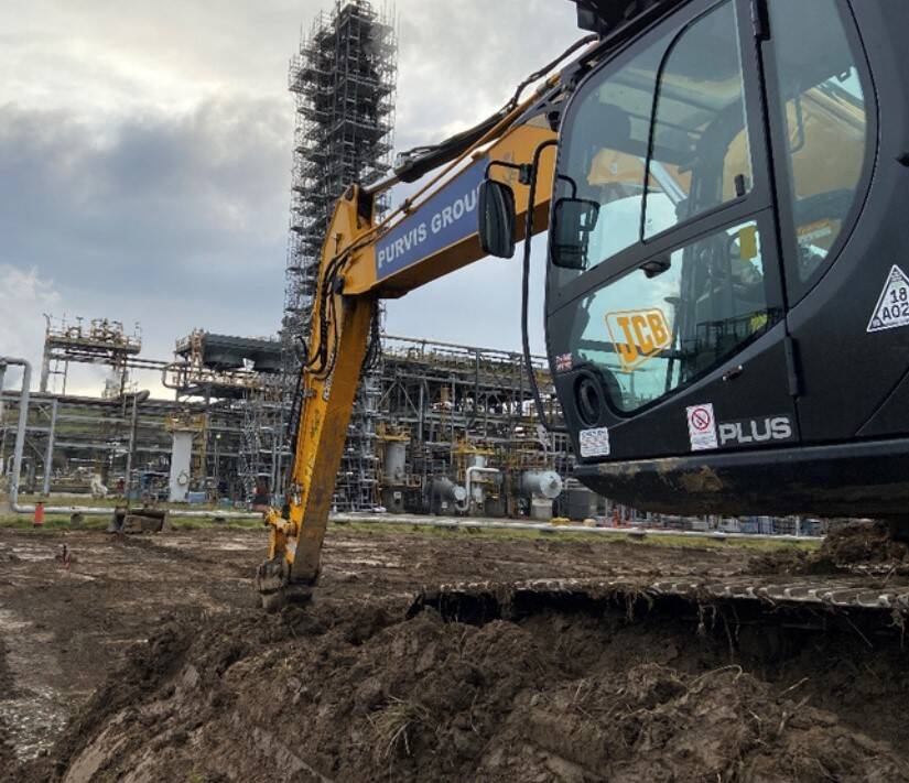 In the same week we awarded the contract to design and build our new Enclosed Ground Flare, we have started initial ground surveys on site.