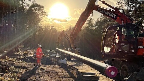 Construction work has begun on the multi-million pound, 90km Southampton to London replacement aviation fuel pipeline project.