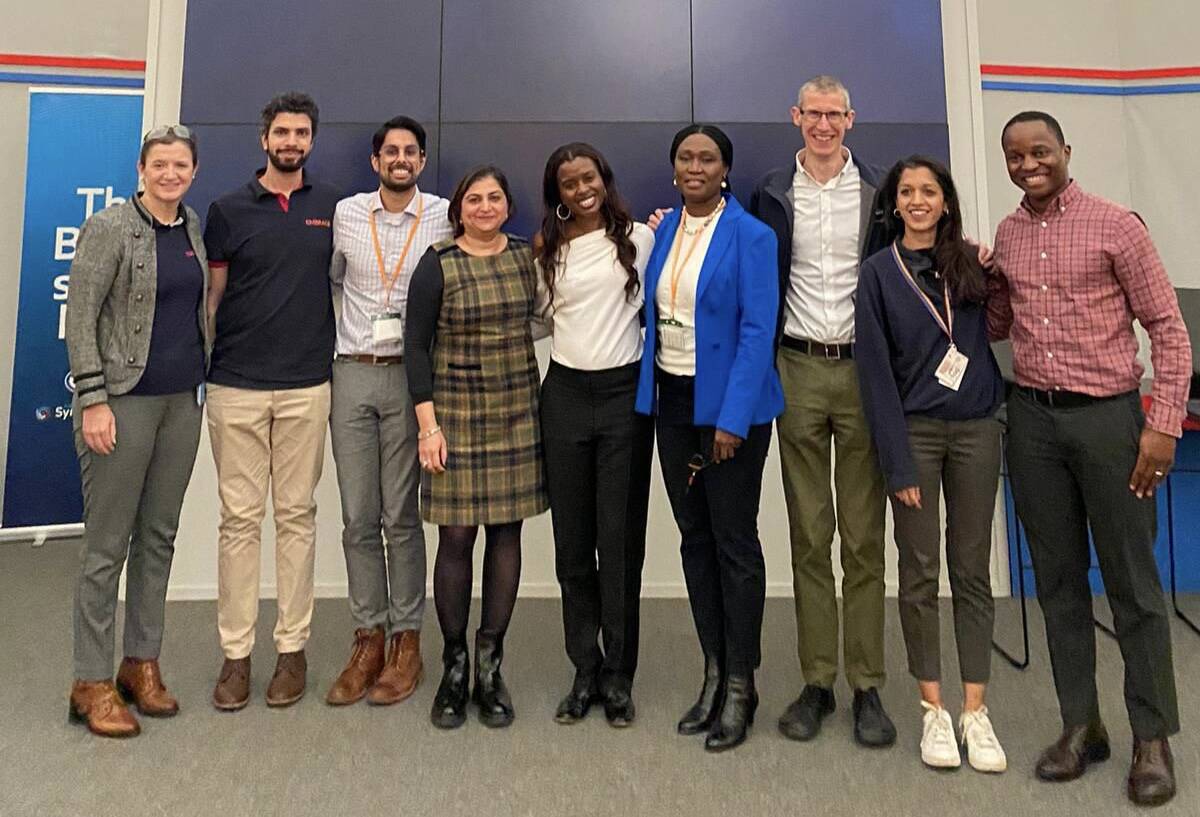 Image Left to right: Helen Ross, Omar Said, Inderjeet Panesar, Megha Shelat, June Sarpong, Funmi Akinfenwa, Benjamin Wall, Supriya Gopinath, Tendi Myezwa