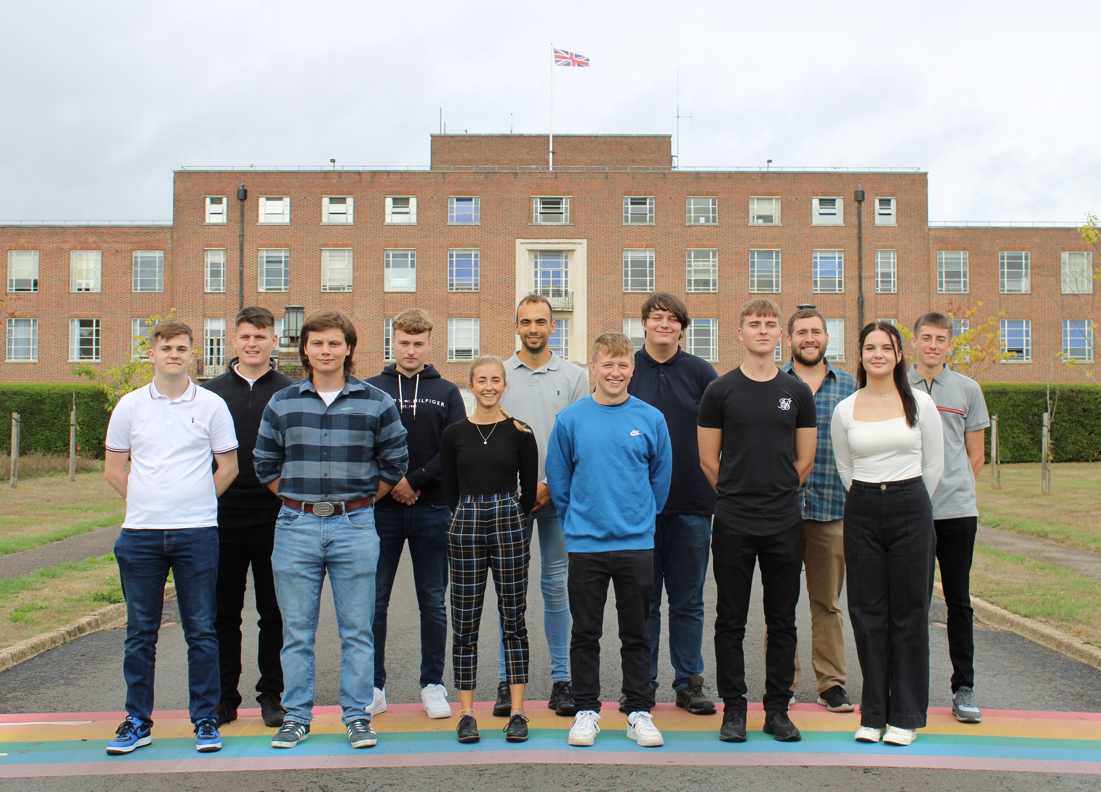 Apprentices at Fawley Administration Building